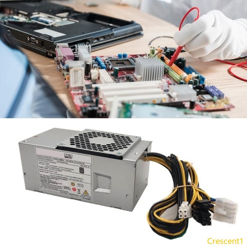 Crescent1 1 PC TFX10 Pin แหล่งจ่ายไฟสําหรับส่วนประกอบคอมพิวเตอร์ประสิทธิภาพเอาต์พุตเสถียรพร้อมการป้อ