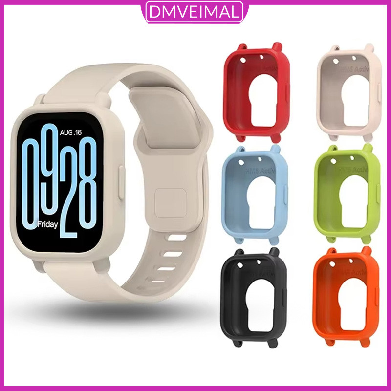 เคสซิลิโคน for Redmi Watch 5 Active ฝาครอบนุ่มเฟรมกันกระแทกฟิล์มป้องกันหน้าจอไม่มีฟิล์ม for Xiaomi Redmi Watch 5 Lite