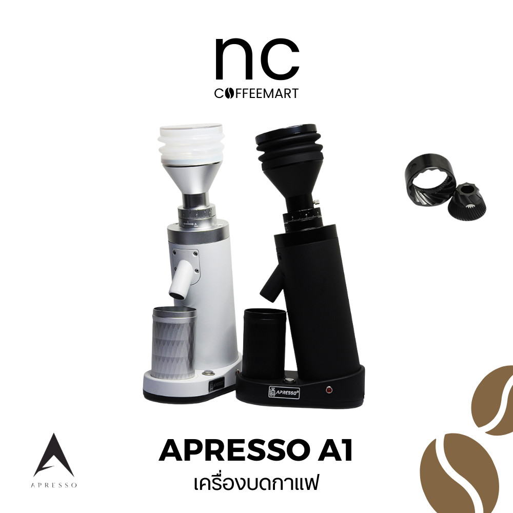 APRESSO A1 Coffee Grinder [Black Titanium] Gen 3 (ใหม่ล่าสุด) เครื่องบดกาแฟ [1 Year Warranty]
