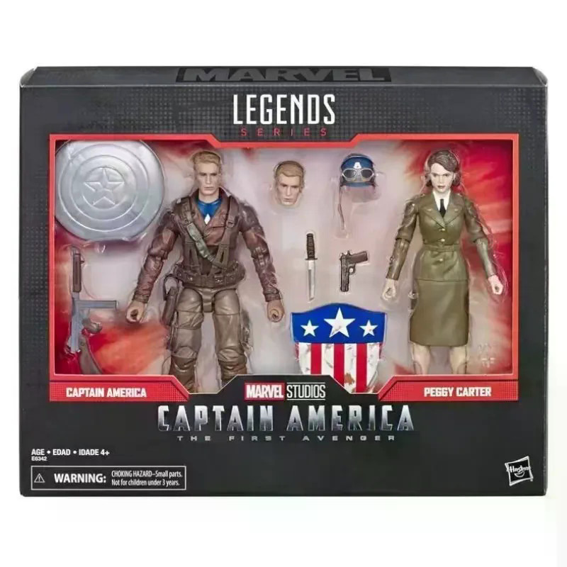 Hasbro Marvel Legends Series กัปตันอเมริกา PEGGY CARTER Action Figure ของเล่นคอลเลกชันโมเดล