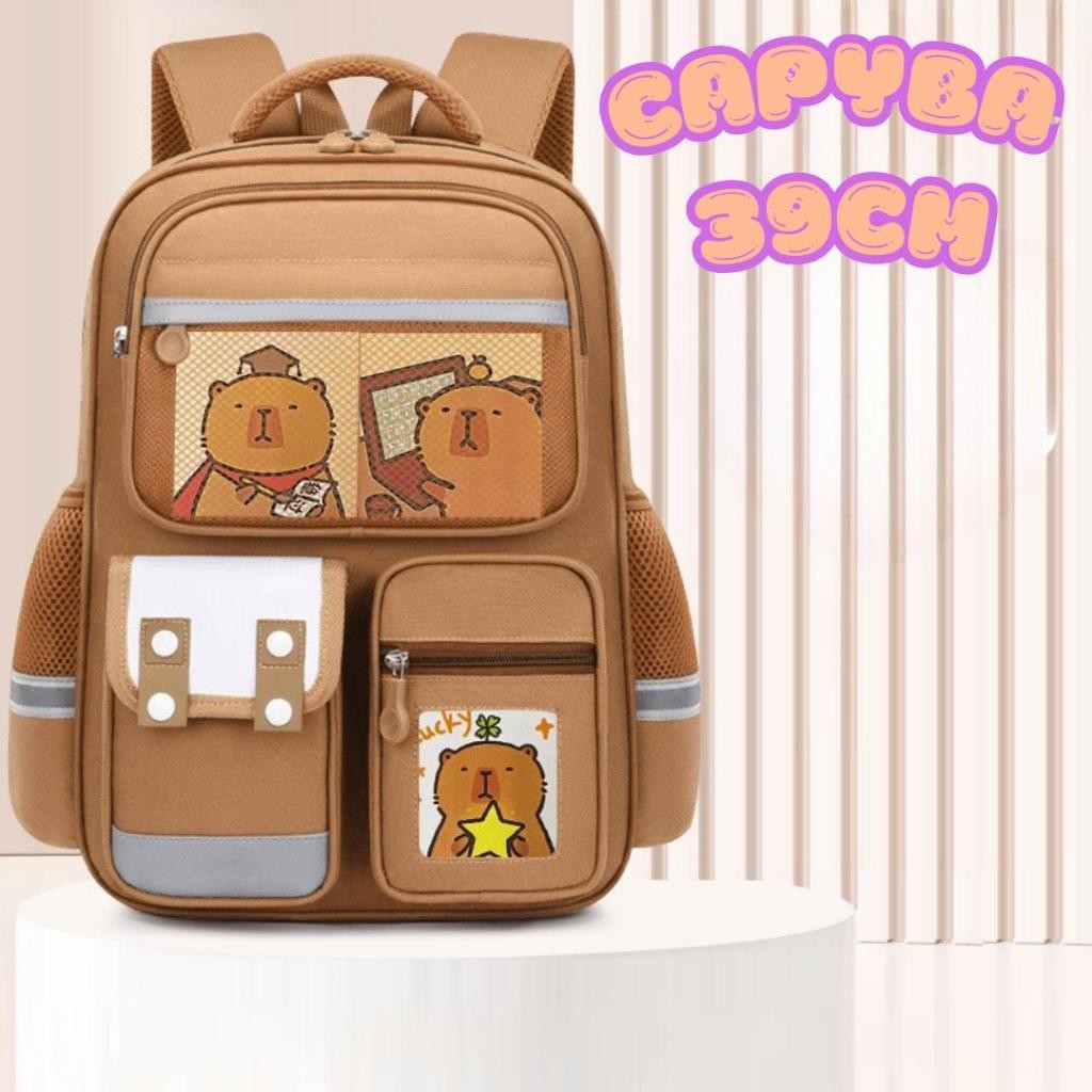 CAPYBARA 39CMCP06 Capybara Beg Japan Fashion Beg Sekolah Capybara Beg Belakang Beg galas Backpack Ba
