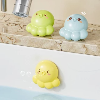 SWEETSASHA Octopus Drain Plug,ฝาครอบซีลป้องกันการอุดตันล้นปลั๊กท่อระบายน้ํา,แบบพกพาป้องกันกลิ่นป้องกันแมลงอ่างล้างจานกันแมลง Overflow Hole Plug Universal