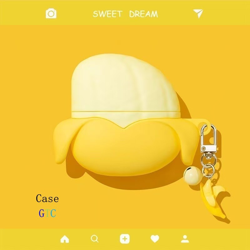 GTC สําหรับ GOOJODOQ J201 J206 Case เคส เคสหูฟังบุคลิกภาพจําลองกล้วย