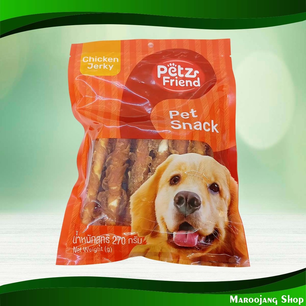 ขนมสุนัข ไก่พันครันชี่ เพ็ทส์เฟรนด์ 270 กรัม Dog Treats Chicken Wrapped Crunchy Petz Friend