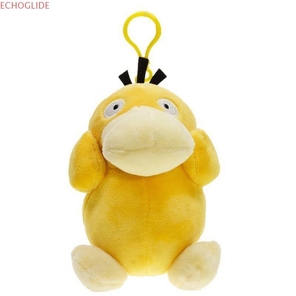 ECHOGLIDE Pokemon Psyduck จี้บุคลิกภาพที่ไม่ซ้ํากันน่ารัก Psyduck พวงกุญแจเป็ดน้อยสีเหลืองกระเป๋าตกแ