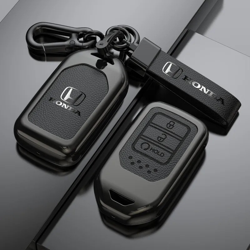 ปลอกกุญแจรถยนต์ฮอนด้าโลหะผสมสังกะสี – เหมาะกับ Civic, Accord, CR-V, Fit, XR-V, Vezel, Integra, Avancier, Breeze, UR-V, Inspire, Crider, ZR-V, Odyssey, Elysion, City อุปกรณ์ตกแต่งรถยนต์ ราคา ถูกที่สุด ดีลบีเคเค แกลเลอรีภาพที่ 7