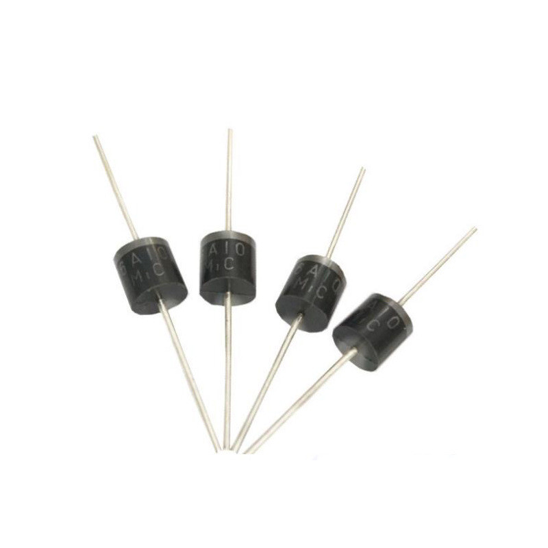 ส่วนประกอบอิเล็กทรอนิกส์ Rectifier Diode 6A10 ทนแรงดันเพียงพอกําลังสูง 1,000V MIC