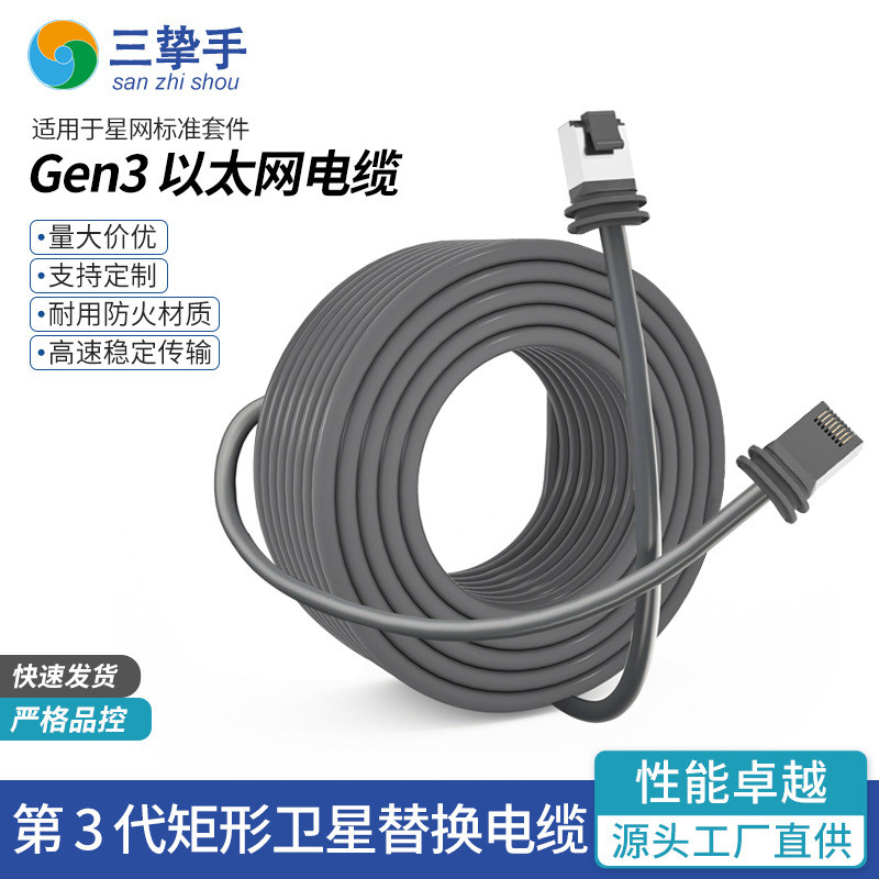 ขายร้อน Star Star การเชื่อมต่อสายเคเบิลเครือข่ายประเภท 6 สายเคเบิลเครือข่ายรุ่นที่สาม V3 คู่สาย 23m 