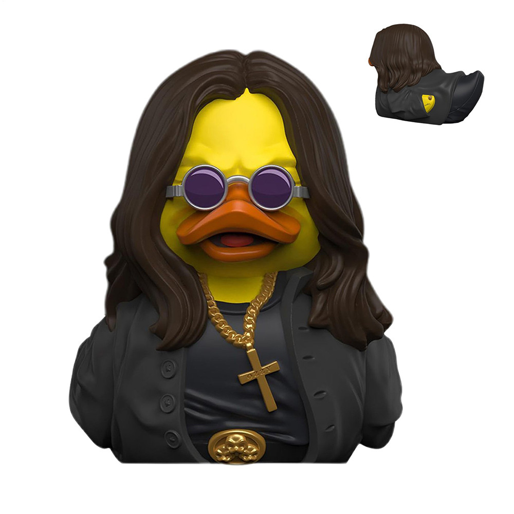 Mini Ozzy Resin Duck Statue OSBOURNE Collectible Duck Figure