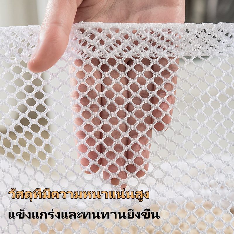 YODO ถุงซักผ้าตาข่ายพับได้ ถุงซักผ้าความจุขนาดใหญ่ ถุงเก็บของอเนกประส - รูปที่ 2