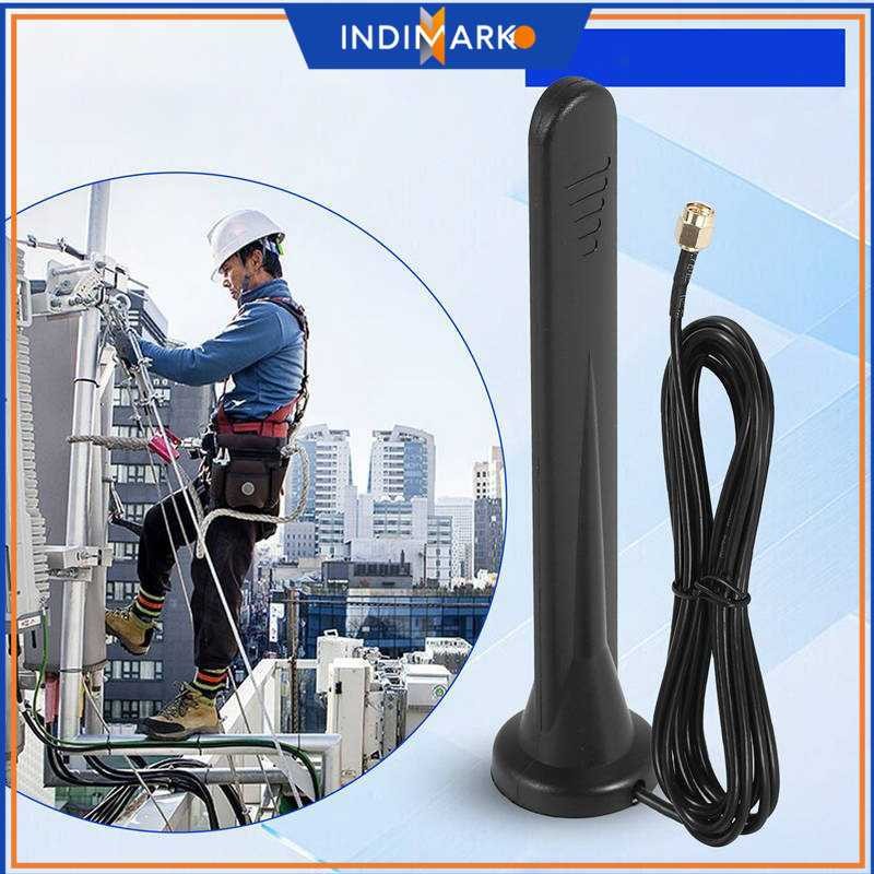 GOXIS Outdoor Waterproof Magnetic 5G SMA Male 15dBi WiFi Router Antenna - GS-15