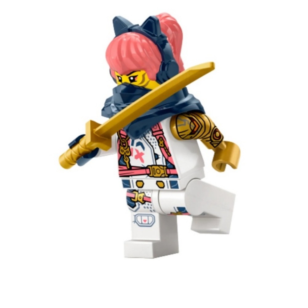 lego ninjago เลโก้ LEGO LEGO Phantom Ninja Series Minifigure 71810 Sola Hair Version njo877 พร้อมอาว