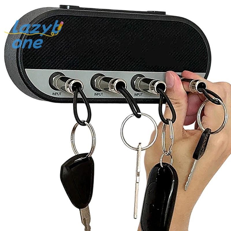 LZ-t] Creative วิทยุปลั๊ก Key Holder Retro Wall Mounting Key Holder Jack Zinc Alloy Key Organizer เพ
