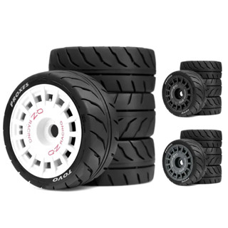4pcs 1/10 Scale 68 มม.ยางและล้อ Tyre ชุด 12 มม.Hex สําหรับ T…