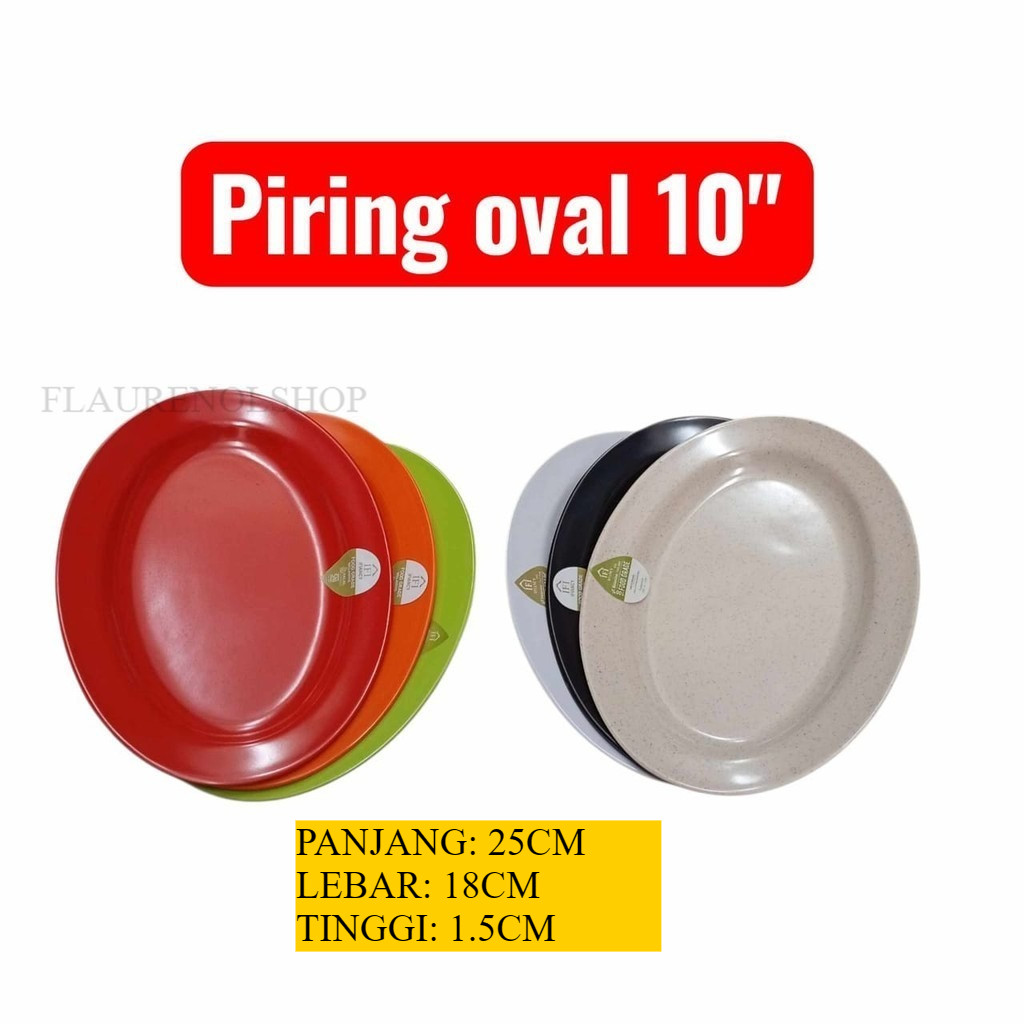 จานวงรีเมลามีน 10" F6310CS / F6310HC / F6310H / F6310M / F6310O / F6310P
