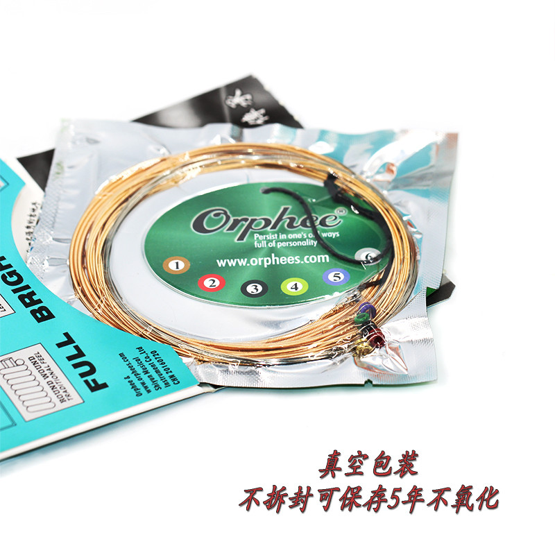 Orphee Orphee Full Series สายเคลือบสายกีตาร์โปร่งสายกีตาร์โปร่งชุดหกสาย