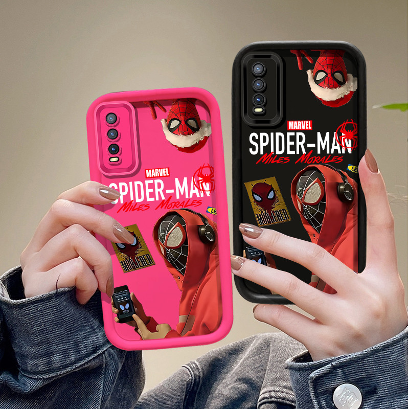 การ์ตูน Spider-Man อะนิเมะเคสโทรศัพท์สําหรับ VIVO Y95 Y91 Y93 Y50 Y30 Y30i Y19 U3 Y5S S10E V23E S1 P