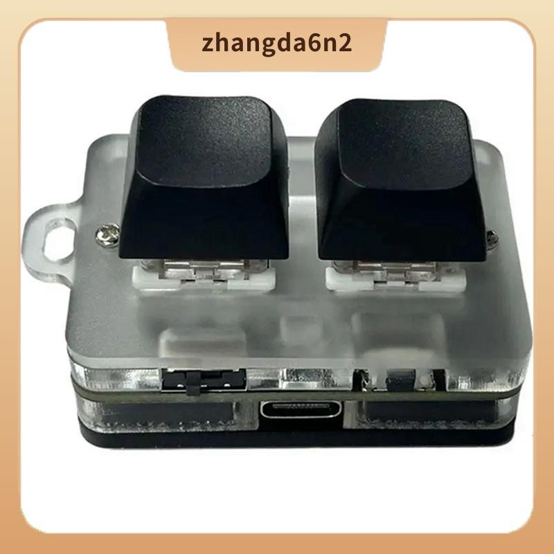 In Stock2 คีย์คีย์บอร์ดไร้สาย Macropad ปุ่มกดสําหรับเล่นเกมพร้อมไฟ RGB Hot-Swappable Copy Paste ไร้ส