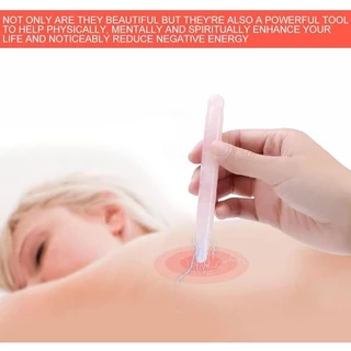 หินกัวซากดจุด โรสควอตซ์ ของแท้ นวดตา หินนวดหน้า ไม้กดจุดนวดเท้าคลายเส้น Massage ใช้ง่ายจับถนัดมือมากก Gua Sha