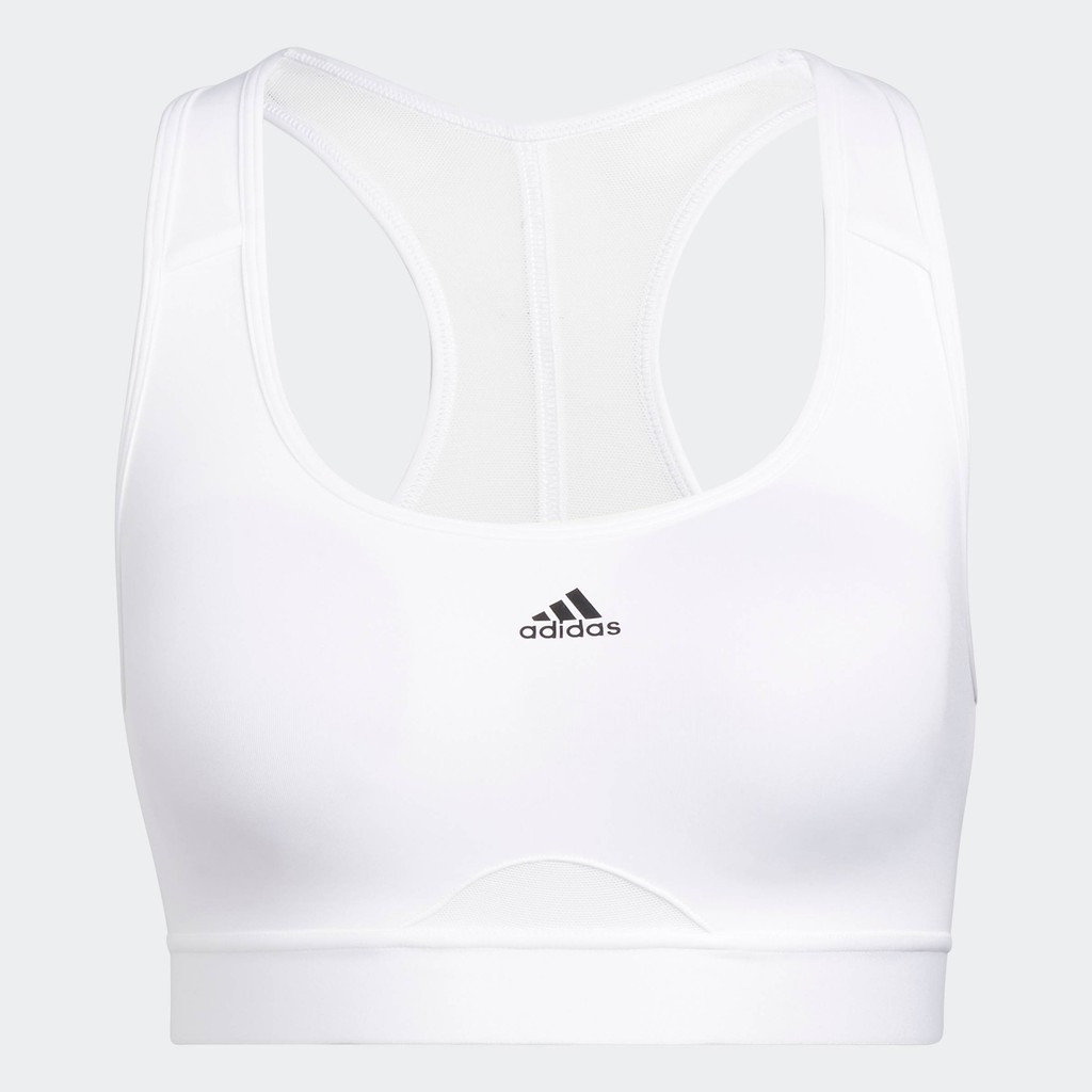adidas Gym & Training Powerreact Training Medium-Support Bra Women White HC7849