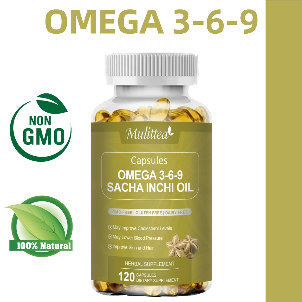MULITTEA Inca Inchi Oil Capsules-อุดมไปด้วยโอเมก้า 3-6-9 เพื่อผิวและผมที่แข็งแรง