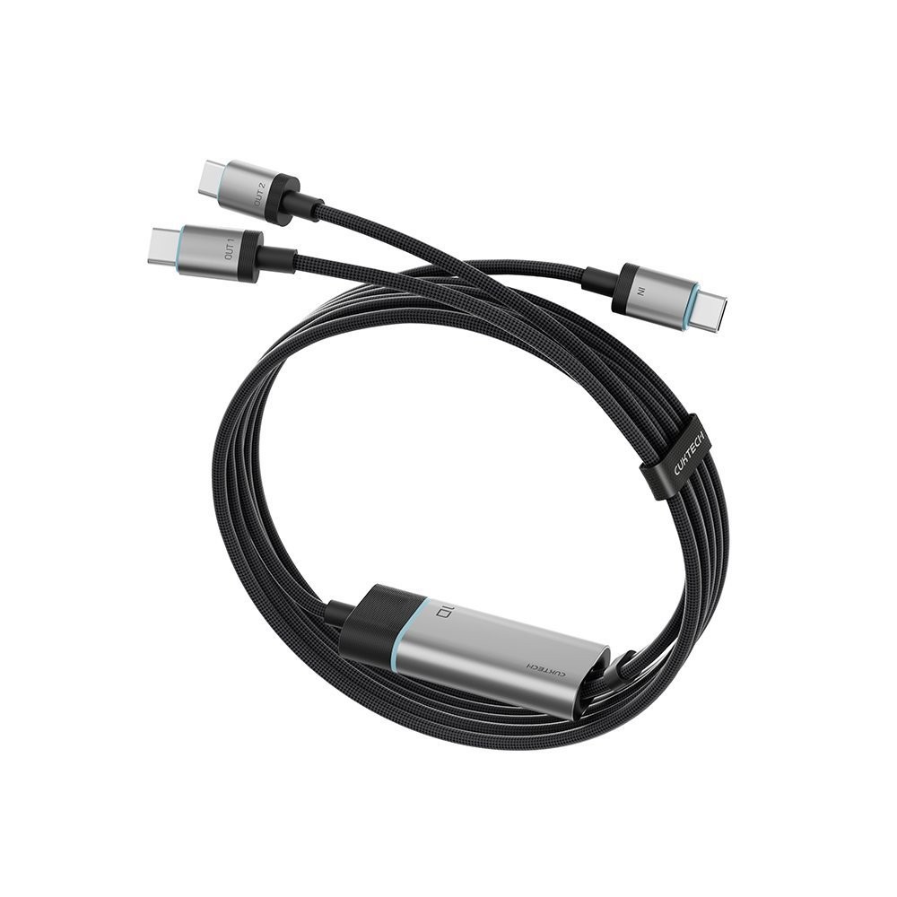 CUKTECH C2C515 Ai Charging สายชาร์จ 100W /CMC610 /CMC615 เทคโนโลยีชาร์จเร็ว PD3.0 PPS 1/2 พอร์ต -2Y