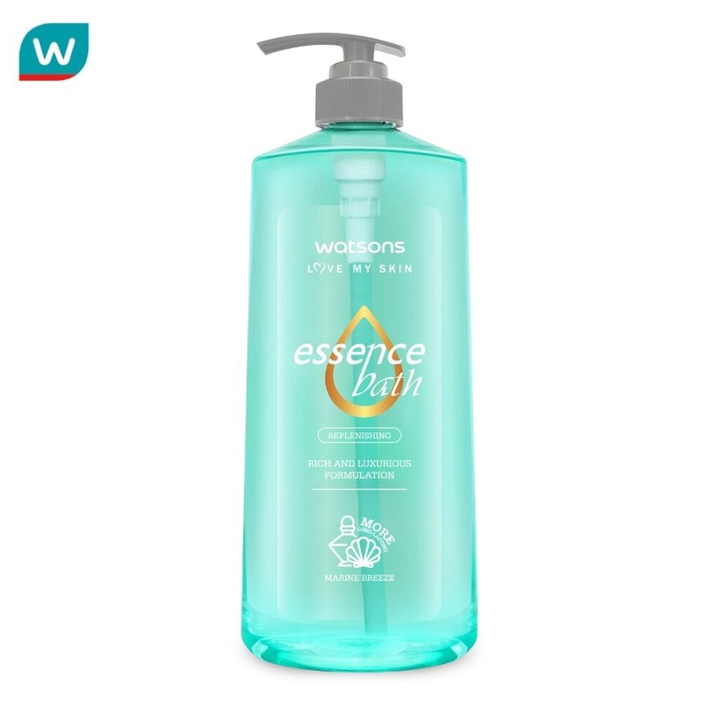 Watsons วัตสัน เลิฟ มาย สกิน เอสเซ้นส์ บาธ มารีน บรีซ 750มล