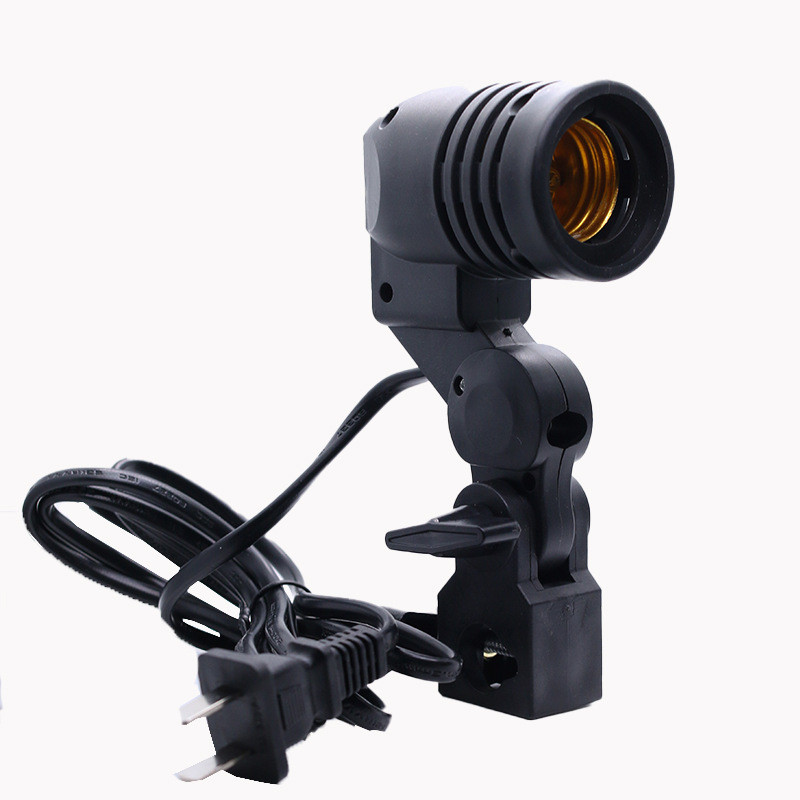 【พร้อมส่ง】ขั้วไฟE27 Lamp Holder สำหรับชุดไฟสตูดิโอ - รูปที่ 7