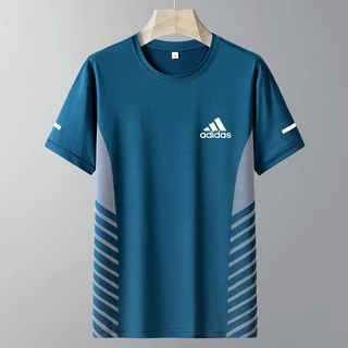 เสื้อยืดคอกลมผู้ชาย ทรงหลวมแห้งเร็ว สไตล์สมาร์ทด้วยการออกแบบทันสมัยสำหรับฤดูร้อน #JXL-3202-AD