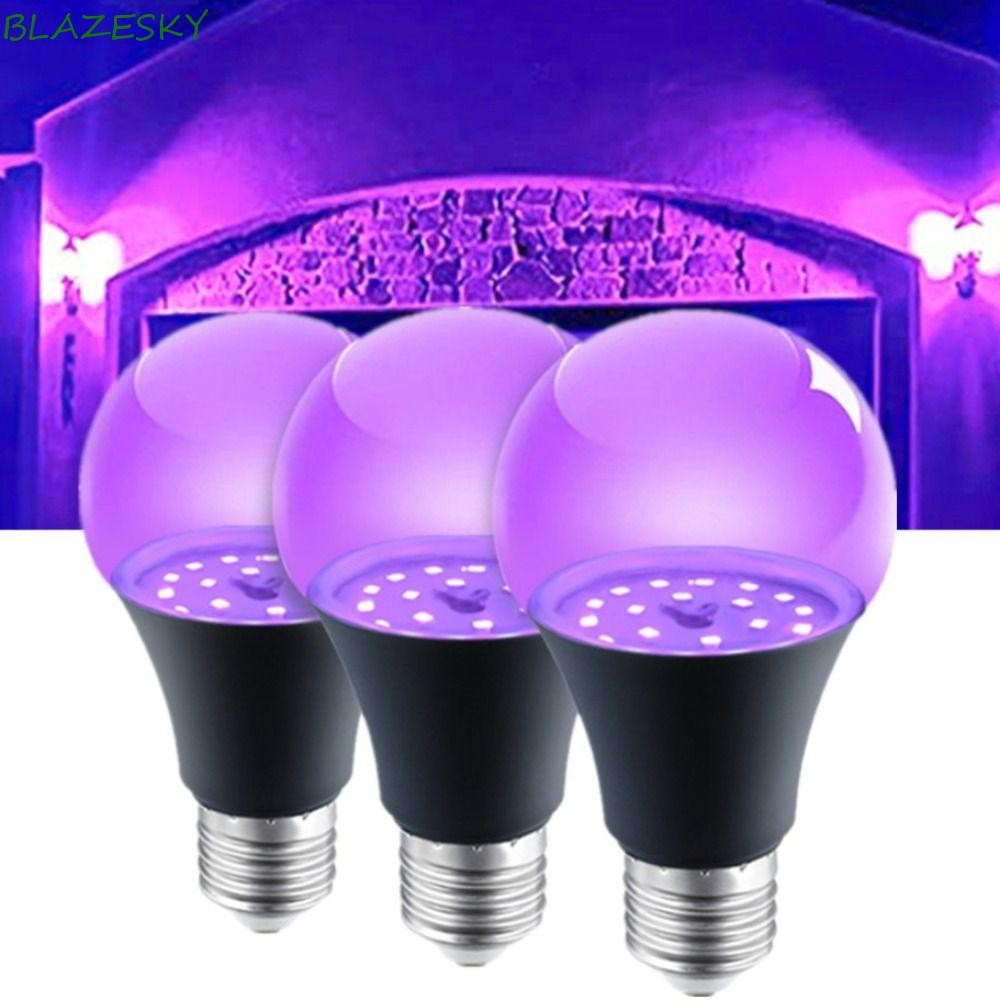 BLAZESKY UV Purple Bulb, 10W 85-265V Aluminium Purple Black Light Bulb, Floodlight 360 Glow E26/E27 