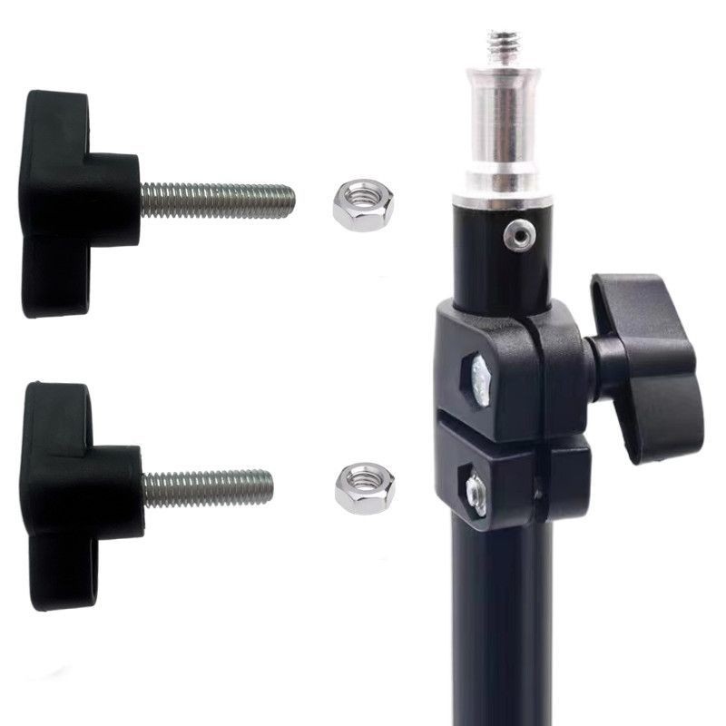 Live Bracket ขาตั้งกล้อง Telescopic Fixing กระชับ T-Shaped มือกระชับลูกบิดล็อคสกรูหัวยางจับสกรู 9.12