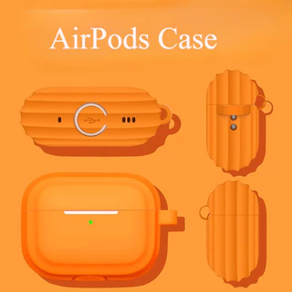 เคสสําหรับ AirPods Pro3 2025 ใหม่ AirPods 4 [2024] AirPods Pro2 Pro 3 2 1 ฝาครอบชุดหูฟังไร้สาย Apple ซิลิโคนพร้อมโซ่กลางแจ้ง