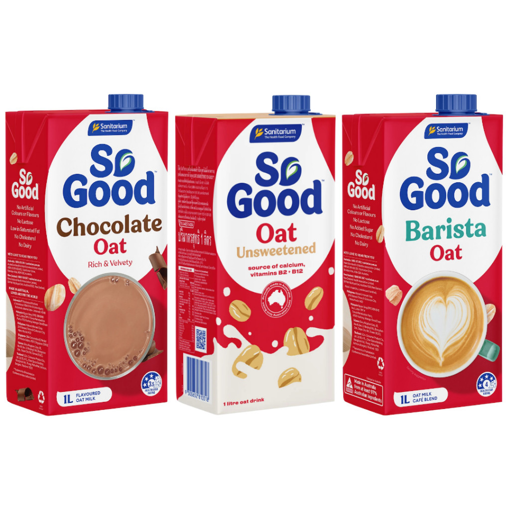โซกูด นมข้าวโอ๊ต 1 ลิตร So Good Oat Milk 1 ltr.