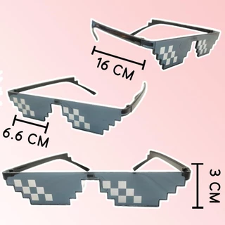 แว่นตากันแดด Mosaic Glassesคอสเพลย์อะนิเมชั่น โมเสค พิกเซล แว่นกันแดด thug life glasses