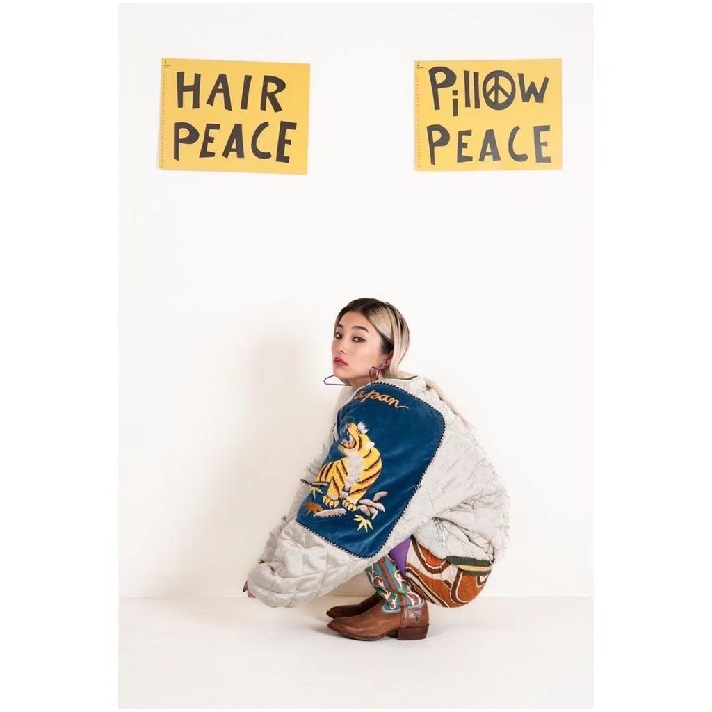 KAPITAL Hirata Kazuhiro Yokosuka Tiger Quilted Jacket แบบพับได้