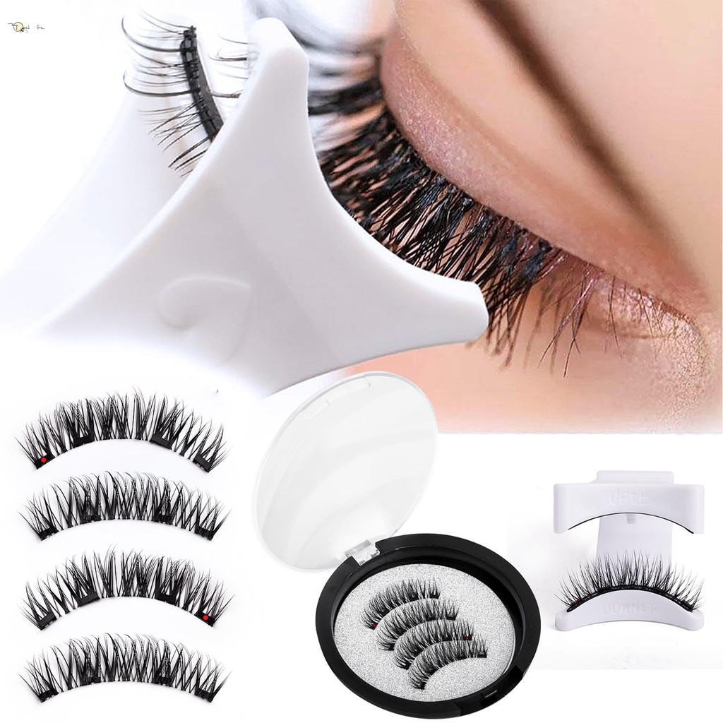 ขนตาแม่เหล็ก 3D ไร้กาว Curling Up Volume ขนตาปลอมสําหรับ Eye-Lifting Effect DIY แต่งหน้าใช้