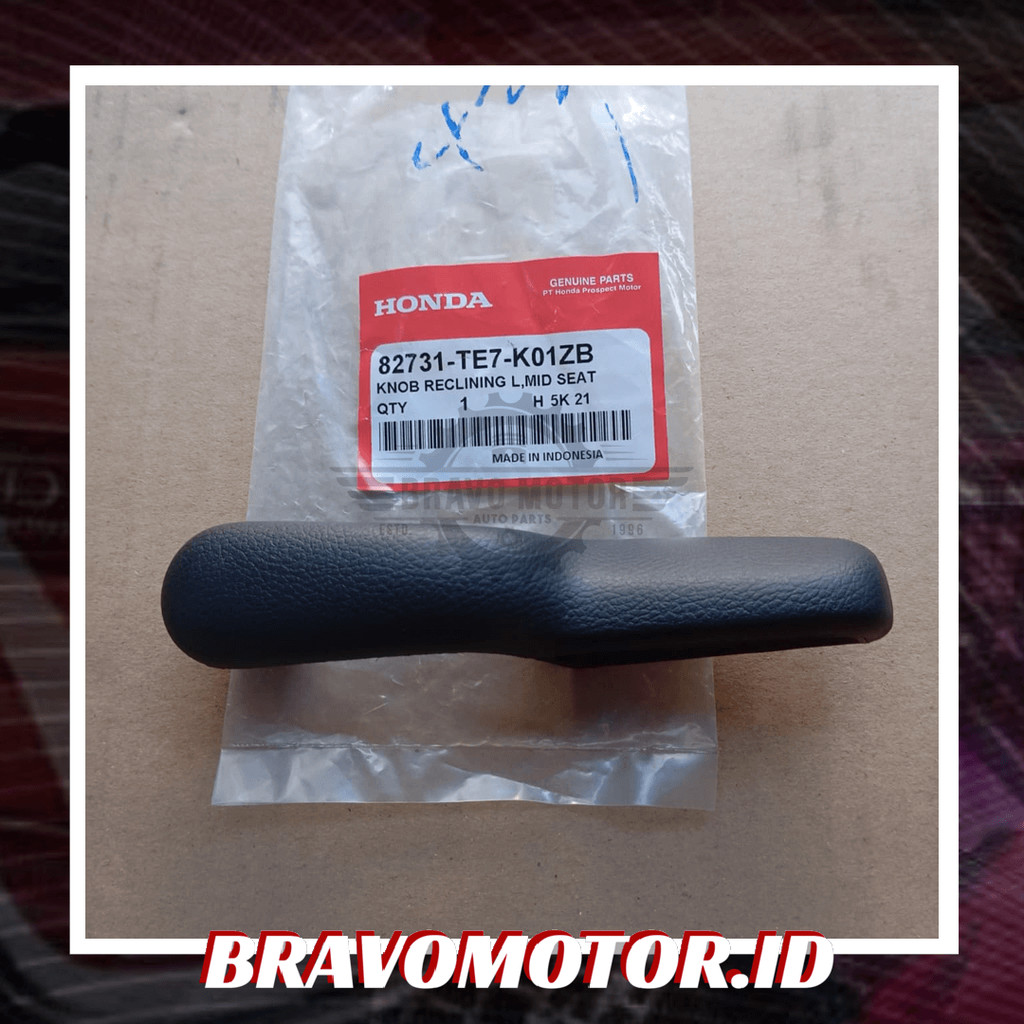 ลูกบิด 82731TE7 ของแท้ L. MIDDLE ที่นั่ง RECLINING NH167L BRV DG1