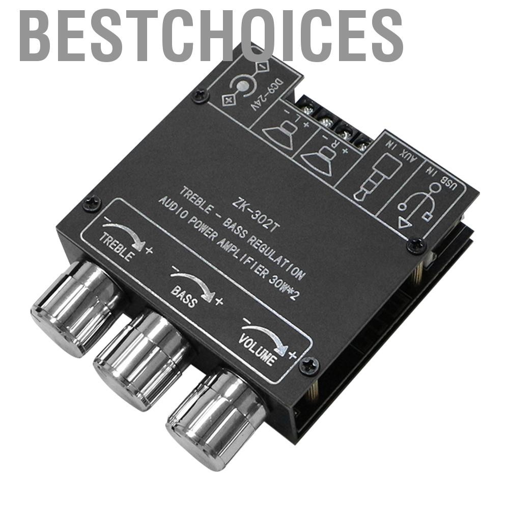 Bestchoices BestChoices-th ZK-302T 2.0 30WX2 BT แอมพลิฟายเออร์กำลังเสียงกำลังสูงการป้องกันการออกแบบท