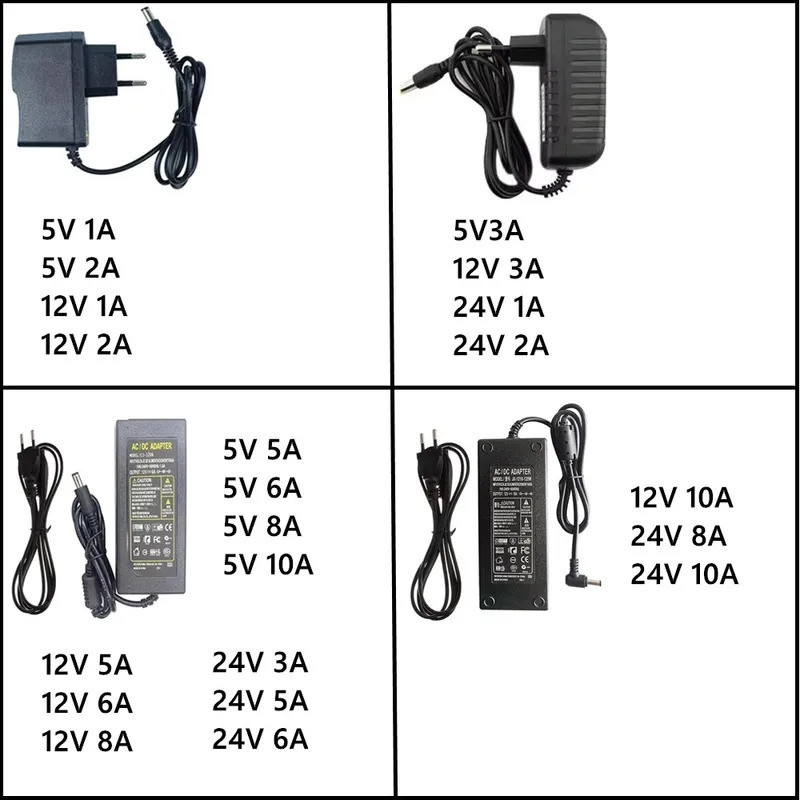 AC 220V ถึง 5V 12V 24V อะแดปเตอร์ 1A 2A 3A 5A 6A 8A 10A Charger Universal Switching Power Supply อะแ