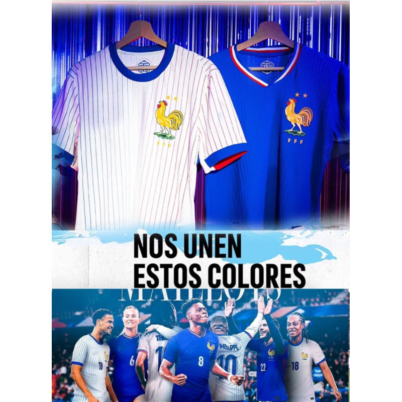 ชุดเสื้อฟุตบอล Mbappe เบอร์ 10 สำหรับทีมชาติฝรั่งเศส รูปที่ 4