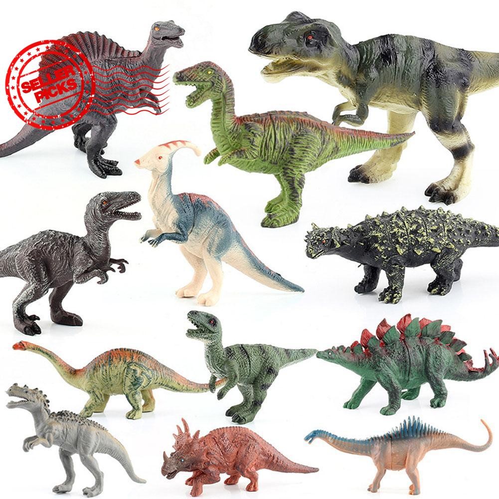 ของเล่นจูราสสิคเวิลด์ Jurassic Park ไดโนเสาร์ T-rex Tyrannosaurus Dilophosaurus Triceratops ของเล่น 