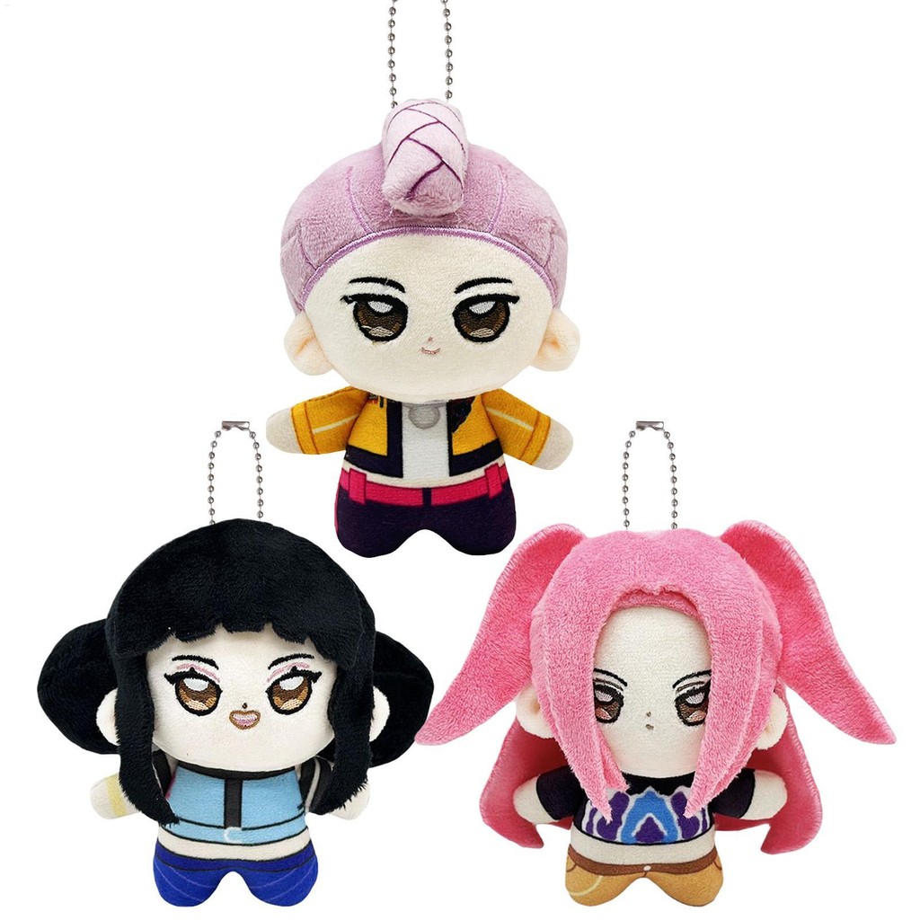 Kpop Demon Hunters Rumi Mira Zoey ตุ๊กตาตุ๊กตาจี้น่ารัก Rumi กระเป๋า Plush Charm พวงกุญแจอุปกรณ์เสริ