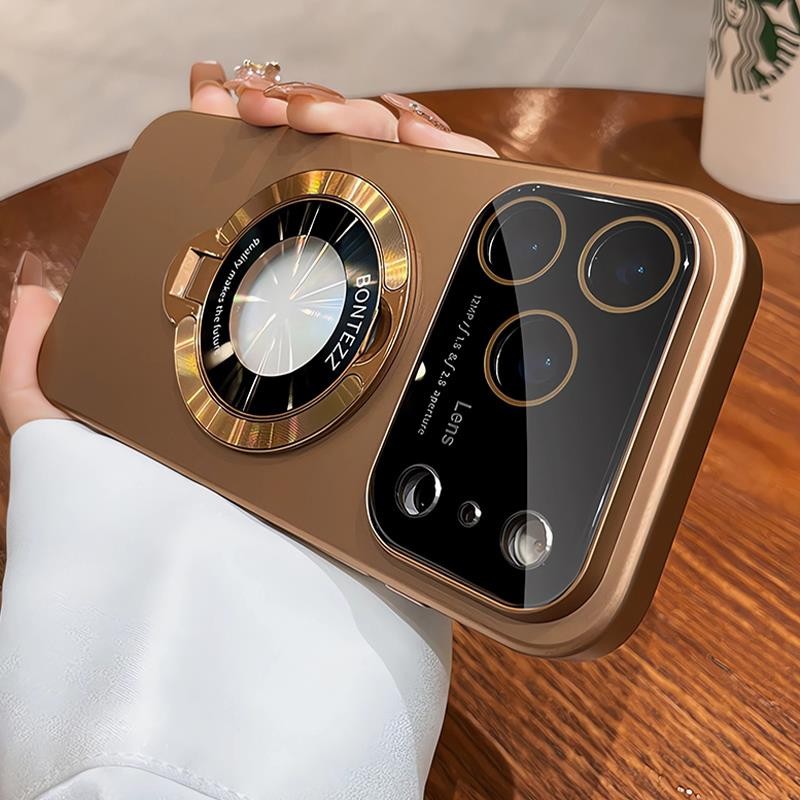 หรูหราด้าน พีซี บิ๊กหน้าต่างยืนในตัวเคสโทรศัพท์แม่เหล็กสําหรับ ไอโฟน 12 13 14 15 16 17 มือโปร สูงสุด บางเฉียบเต็มครอบคลุมฮาร์ดเชลล์กันกระแทกฝาหลัง