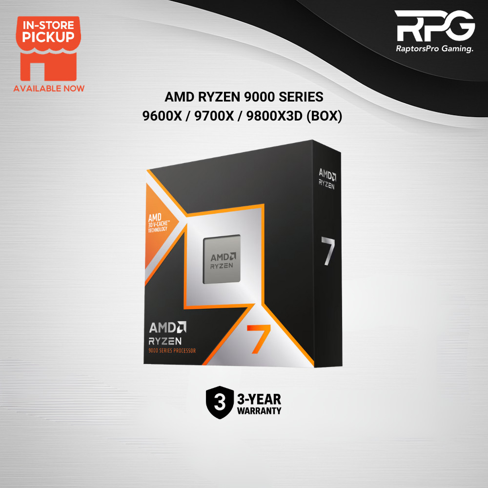 (BOX UNIT) ใหม่เอี่ยม AMD RYZEN 7 9800X3D / 9700X / RYZEN 5 9600X AM5 9000 SERIES