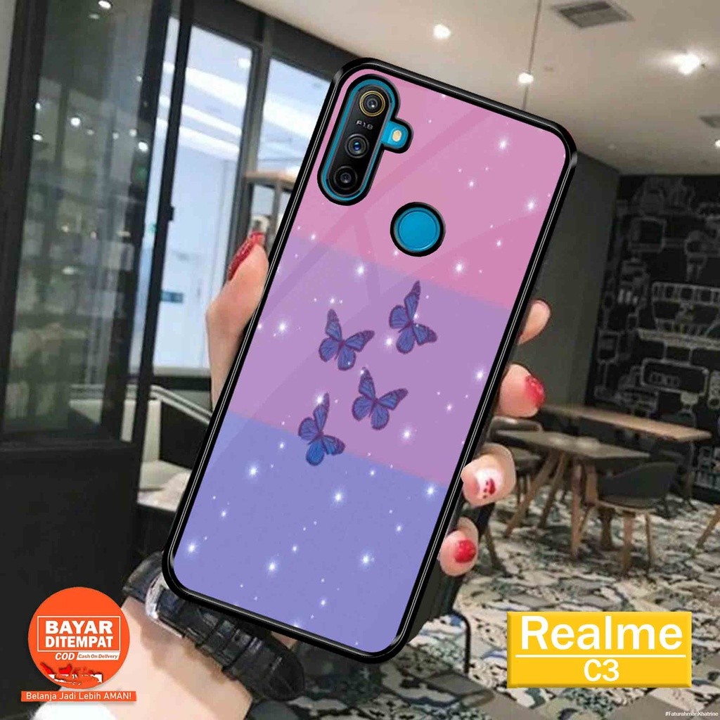 HP ล่าสุด Realme C3 Case Success - เคส Realme เงา - เคส Realme หรูหรา - เคส Realme Glass Softcase - 