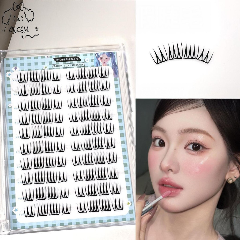 ขนตาปลอมทรง U แบบกล่องนุ่ม 10/30 แถว สไตล์เกิร์ลกรุ๊ปเกาหลีแบบไร้กาว 3.0