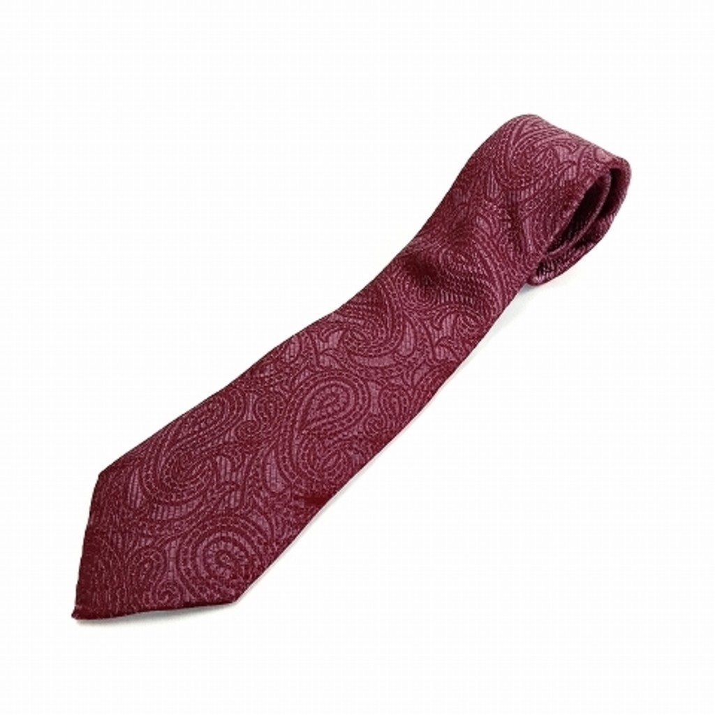 Armani เนคไท ผ้าไหม pasley สีม่วง ส่งตรงจากญี่ปุ่น มือสอง
