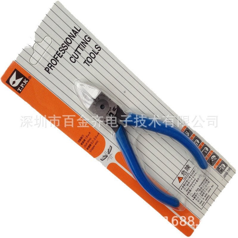 คีมในแนวทแยงคีมปากเฉียง TPK คีมตัดอิเล็กทรอนิกส์ 17 ซม.ญี่ปุ่น Precision คีมพลาสติกคีมปากเฉียง A-161