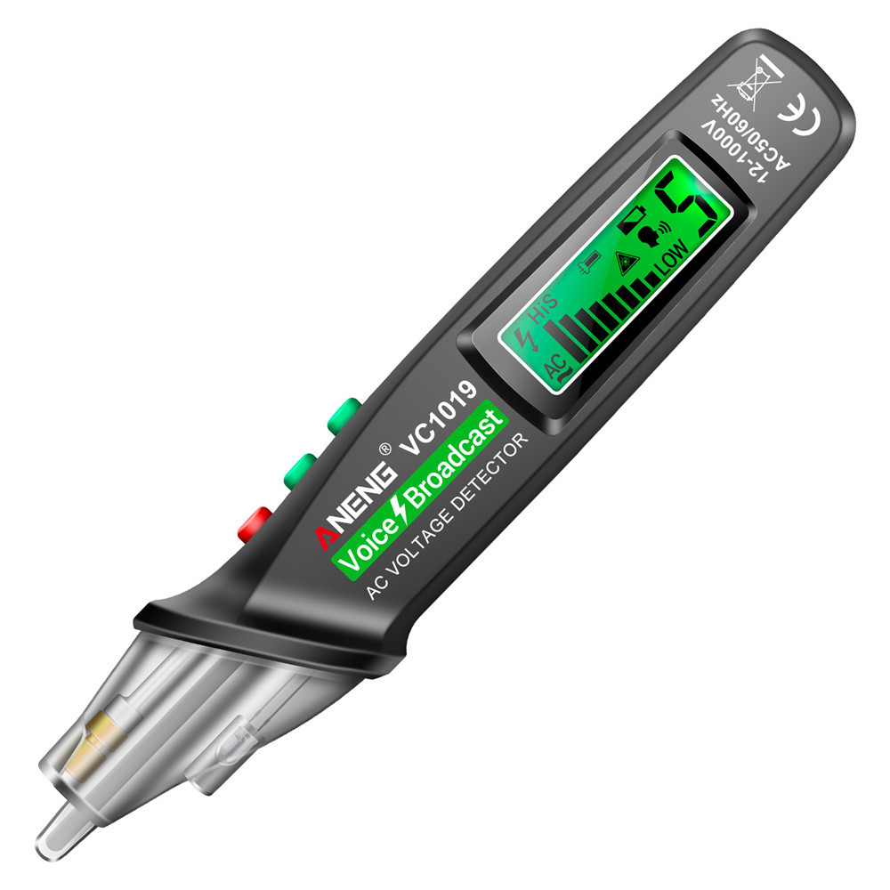 12-1000V Test Pen Non-Contact Voltage Detector Positioning Voltage Tester Tool