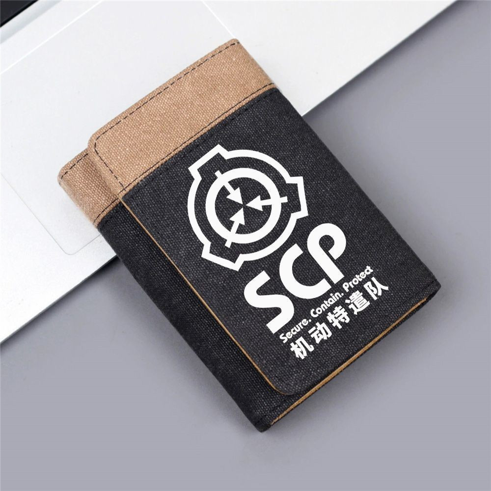 รองพื้น SCP Supernatural Institute Cancer League Game Peripheral Short Wallet Student Card Bag Walle